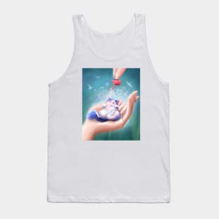 Cat In Hand Tank Top